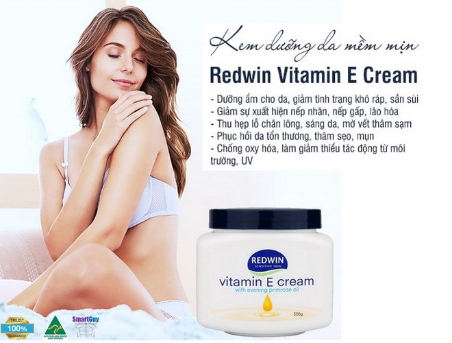 Kem Dưỡng Thể Redwin Vitamin E Cream Dưỡng Ẩm Chuyên Sâu 300g