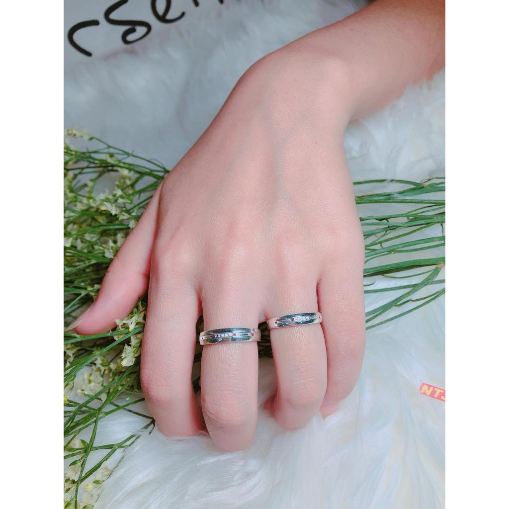 Nhẫn bạc đôi mẫu 03