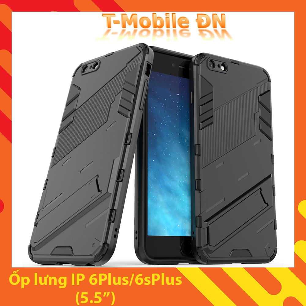 Ốp lưng cho iPhone 6 Plus 6s Plus, Ốp chống sốc Iron Man PUNK cao cấp kèm giá đỡ cho iPhone 6 Plus 6s Plus