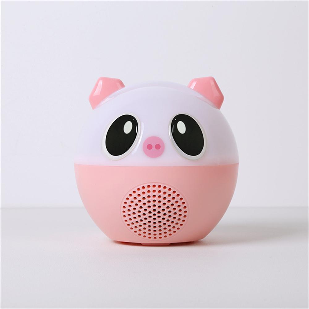 Loa Bluetooth Mini Không Dây Di Động Hộp Âm Thanh Âm Nhạc HiFi Điện Thoại Di Động Máy Tính Bảng Kim Loại Loa Thể Thao Loa Siêu Trầm Di Động Màu sắc: Hồng Heo