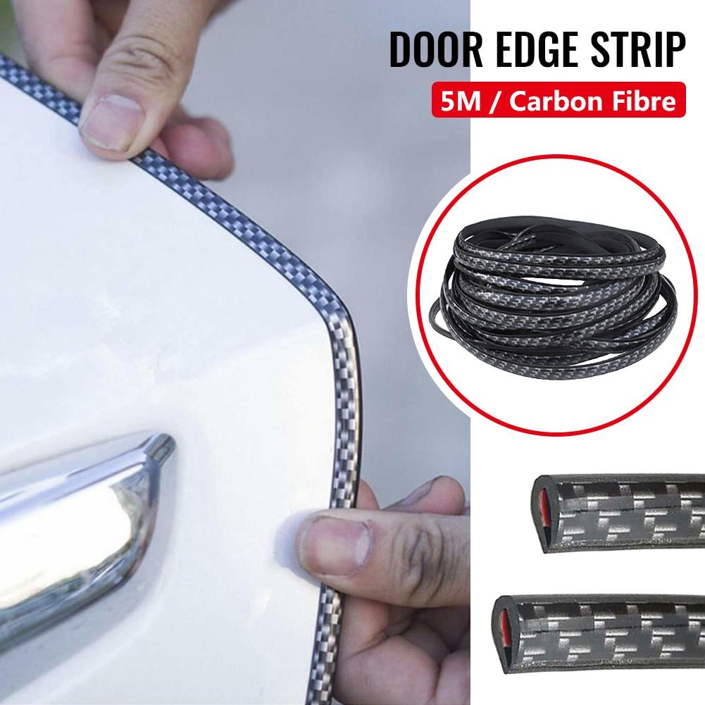 5 Mét Carbon Sợi Cửa Xe Ô Tô Chống Va Chạm Dây Ốp Lưng Sần Viền Cạnh Trầy Xước Bảo Vệ tạo Kiểu Trang Trí Xe Hơi