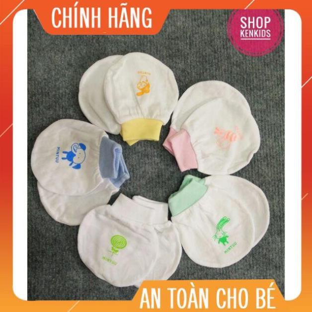 Combo 3 set bao tay bao chân bo trắng Mintuu