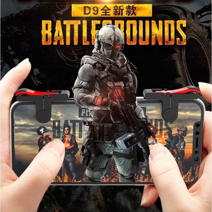 Bộ 2 Nút Bấm Chơi Game PUBG Dòng D9 hỗ trợ chơi game giả lập chiến thuật cho điện thoại di động Pubg Mobile, Ros Mobile