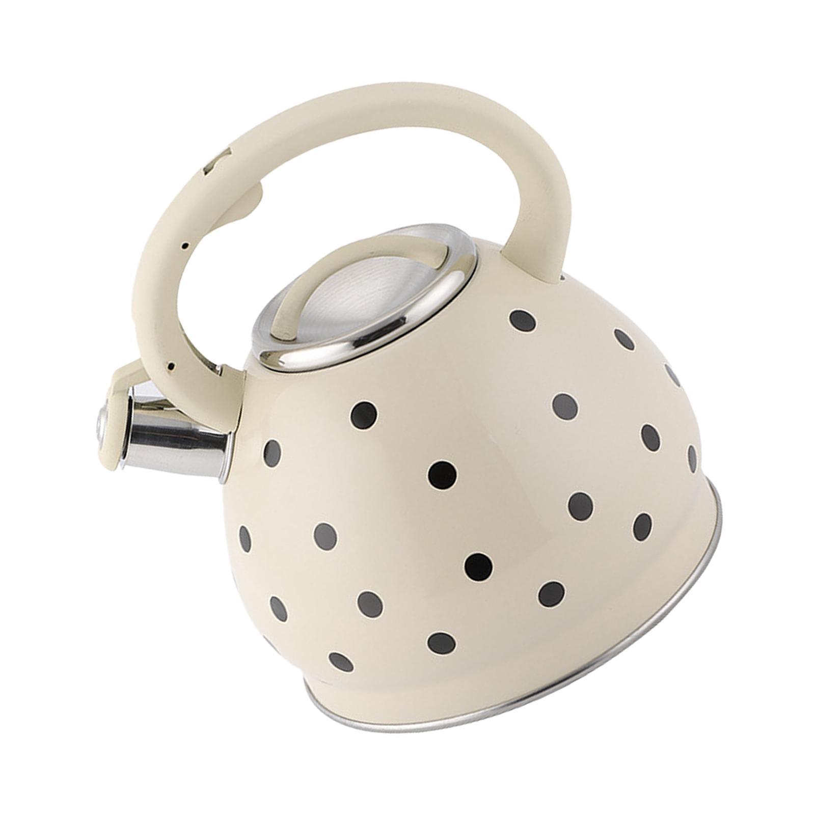 Whistling Kettle Teapot Kettle with Wooden Handle Water Kettle for Camping