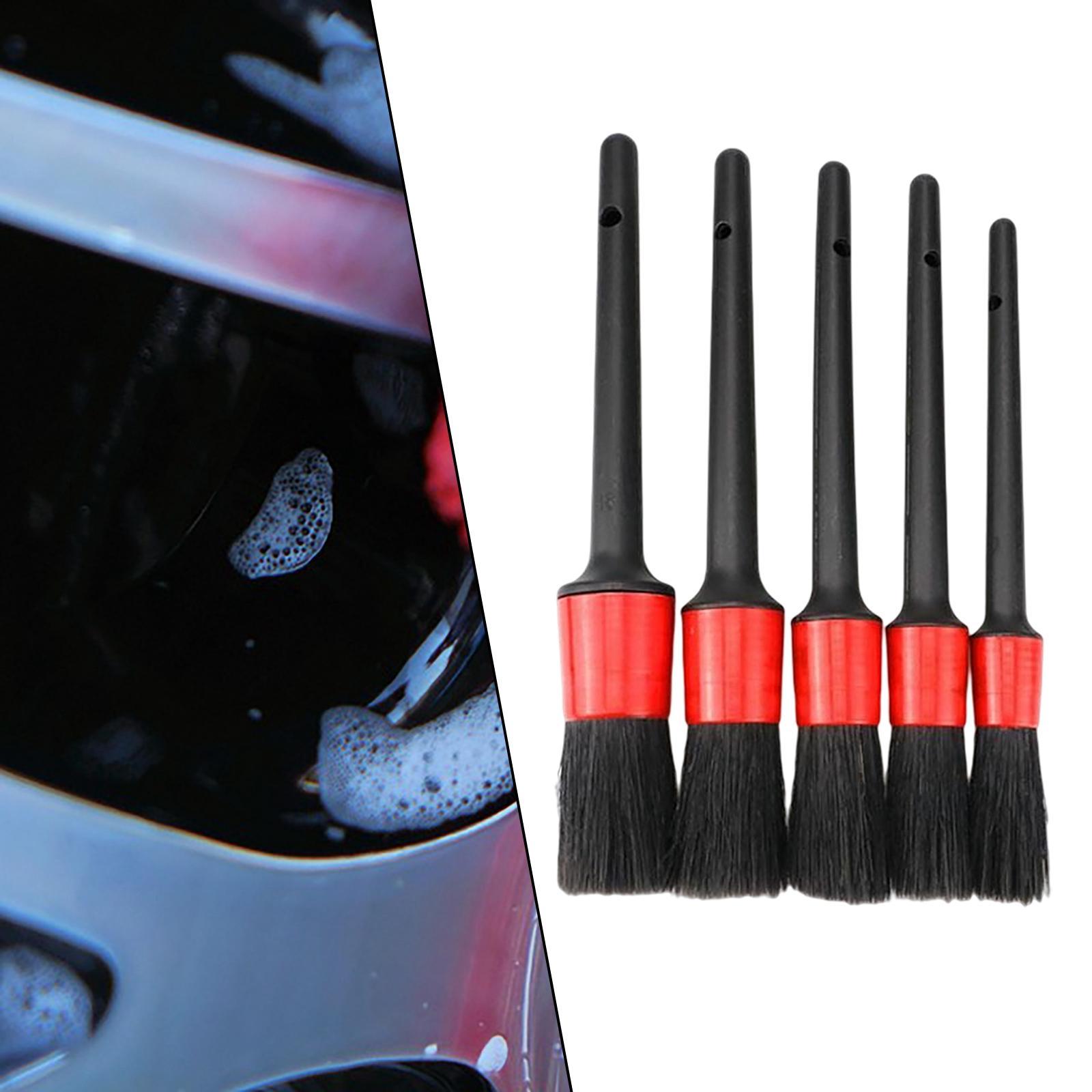 5 Pcs Detailing Brush Kit Auto Parts for  Wheel Motorcycles