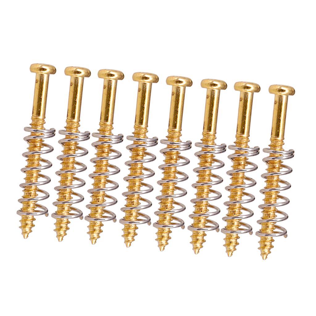 Set of 16 Iron Guitar Bass Pickup Humbucker Ring Mount Screws String Instrument Parts