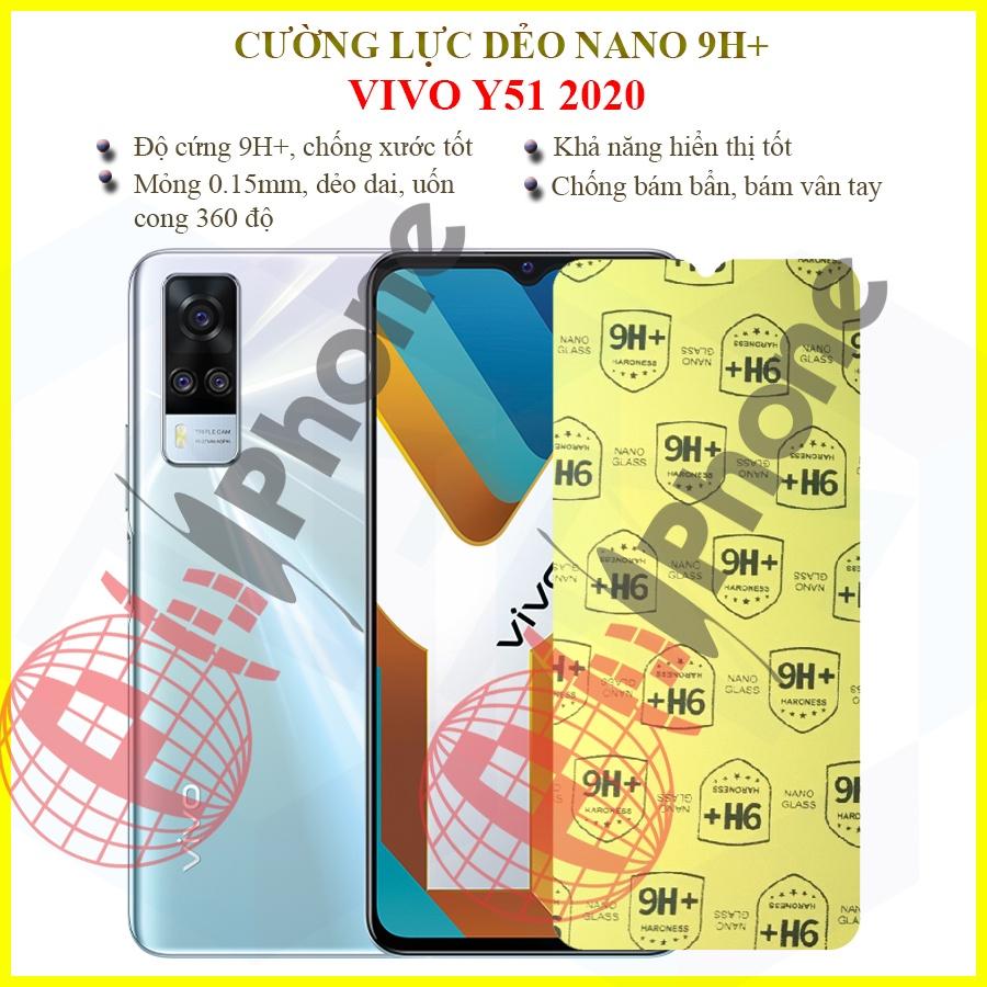 Dán cường lực dẻo nano  dành cho Vivo Y51 2020
