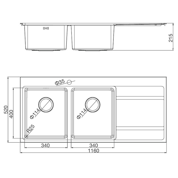 Chậu Rửa Chén Malloca MS7818