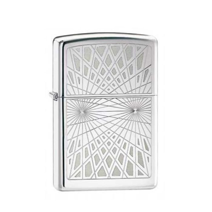 Bật Lửa Zippo Webbed High Polish Chrome Chính Hãng Usa
