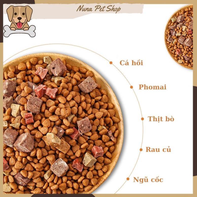 Hạt Captain cho chó - Hạt thức ăn cho cún cưng mix thịt bò, cá hồi và phomai