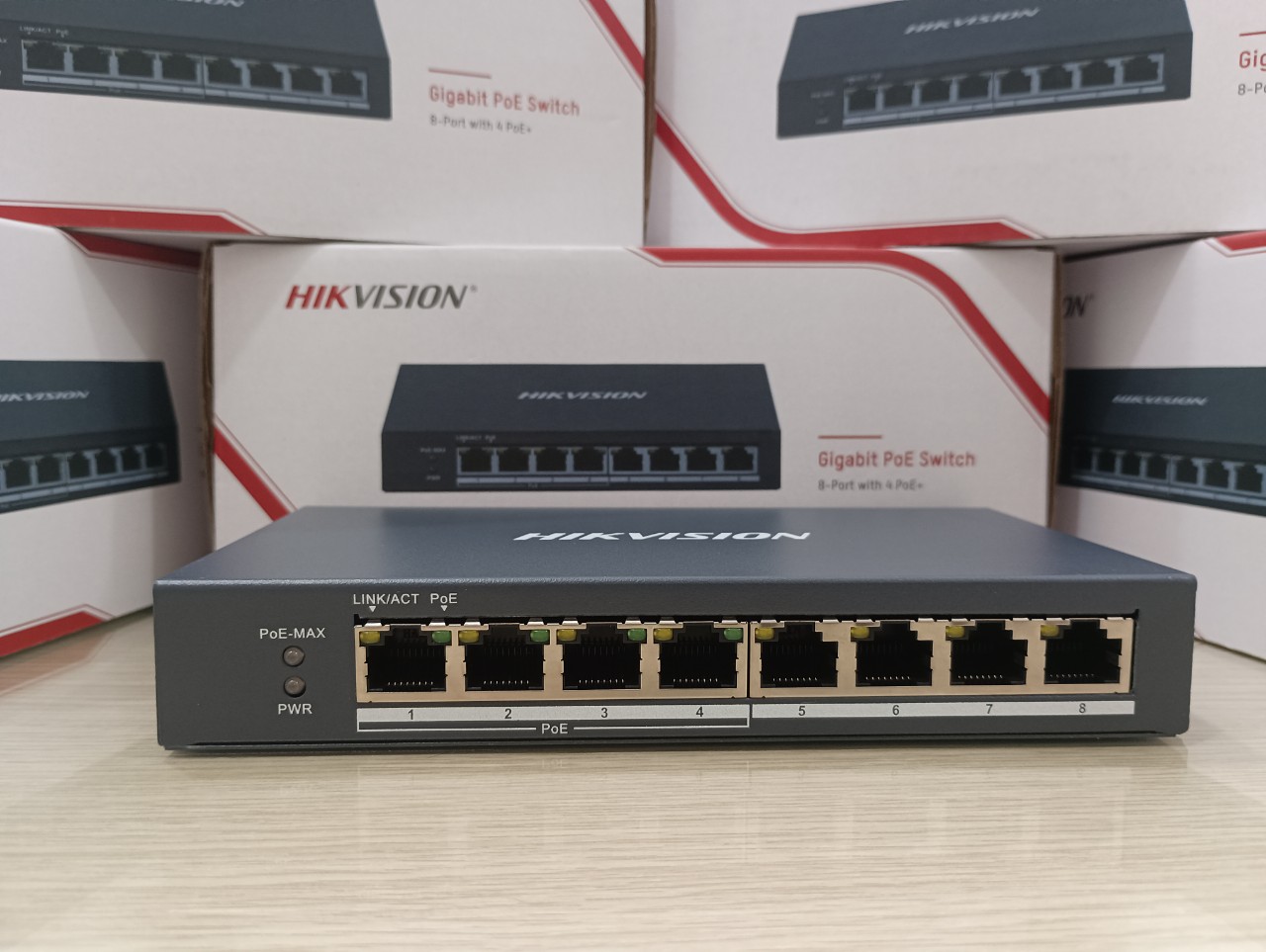 SWITCH POE HIKVISION DS-3E0508P-O  - HÀNG CHÍNH HÃNG