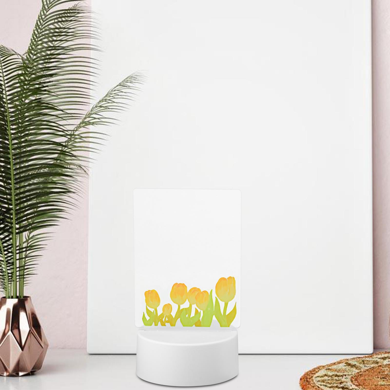 Transparent Acrylic Message Board Memo Light up Daily Moment