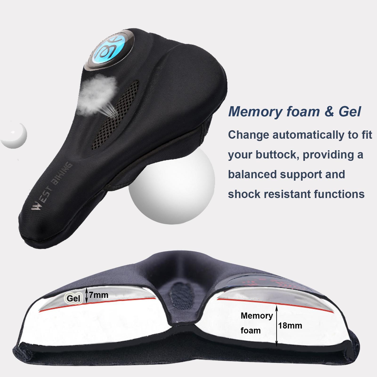 Đệm lót yên xe đạp leo núi, giúp thoáng khí, chất vải sợi siêu mềm mịn, co giãn tốt.