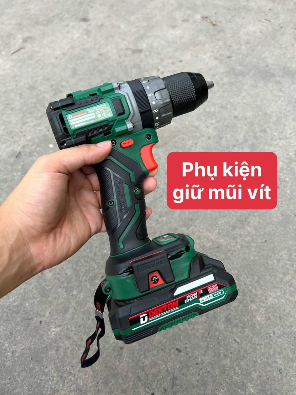 MÁY KHOAN ĐỘNG LỰC DÙNG PIN 21V DEKTON M21-KB1385PRO - HÀNG CHÍNH HÃNG