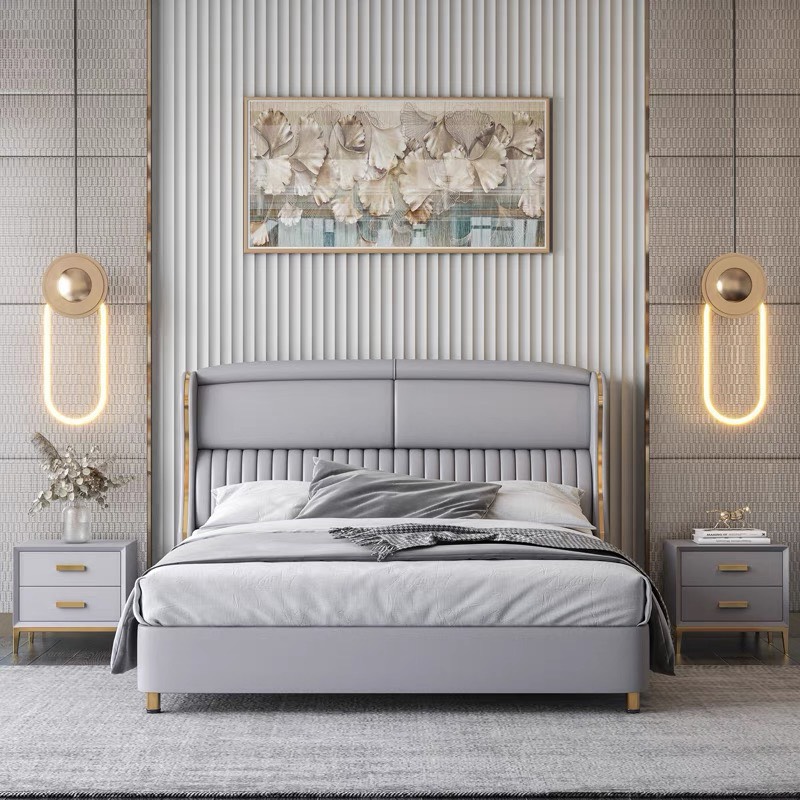 Giường Ngủ Bọc Nệm Adora Phong Cách Châu Âu - Kích thước 1m8x2m