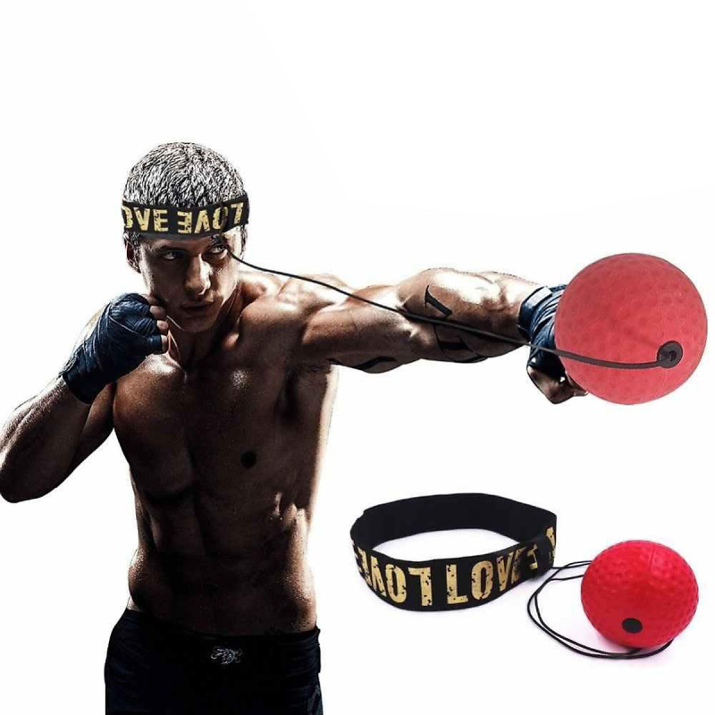 BOXING MAGIC BALL Bóng tập đấm phản xạ Boxing với dây buộc đầu