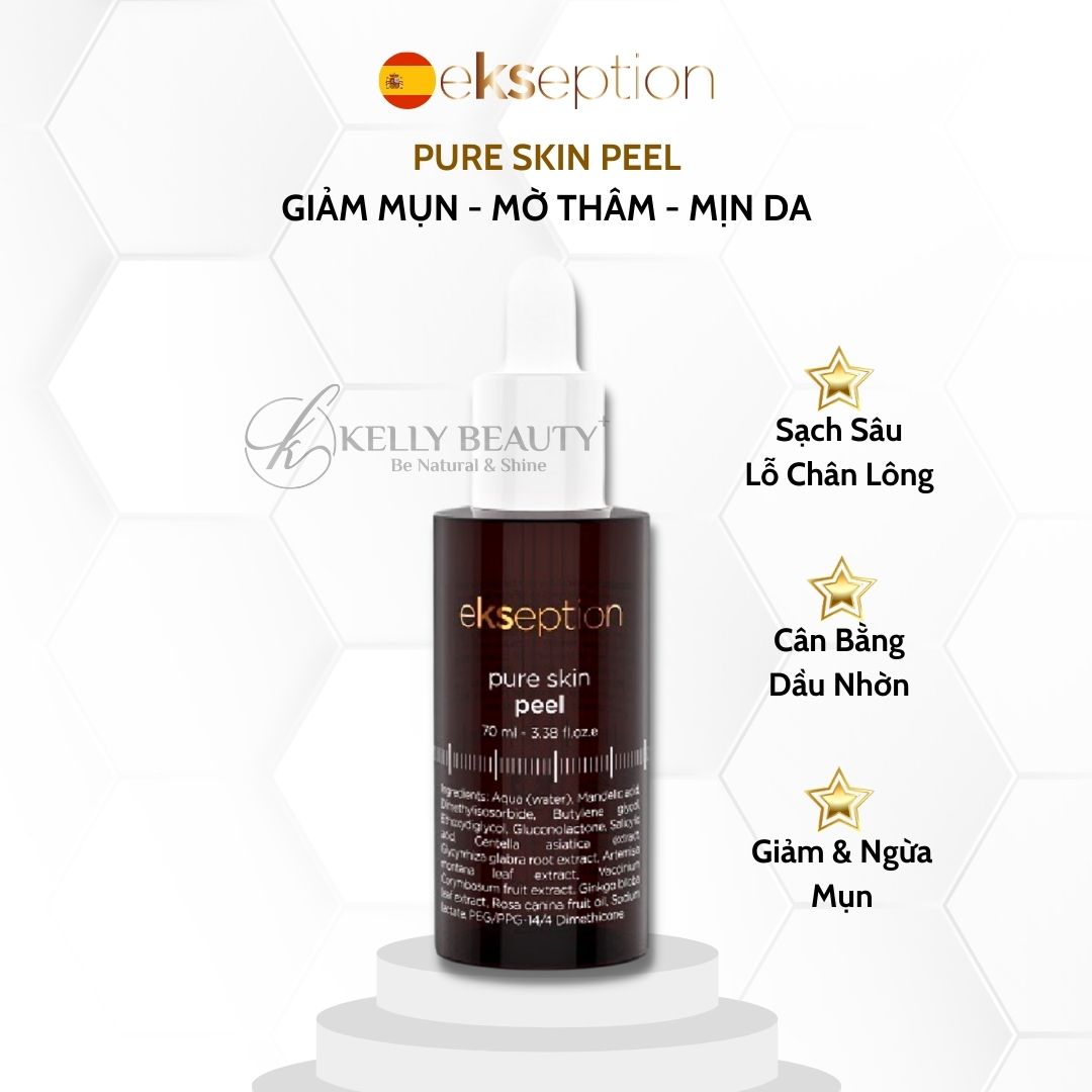Ekseption Pure Skin Peel - Giảm Mụn, Mờ Thâm, Se Nhỏ Lỗ Chân Lông - Kelly Beauty