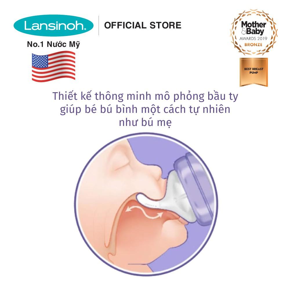 Bình sữa cổ rộng Lansinoh 160ml