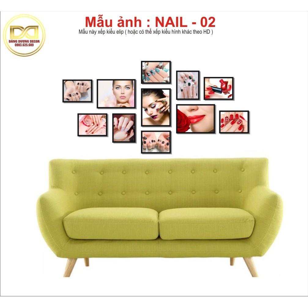 Bộ 11 Tranh trang trí NAIL - SPA - THẨM MỸ BEAUTY - Mẫu đa dạng - Dễ lắp đặt - Sang chảnh.