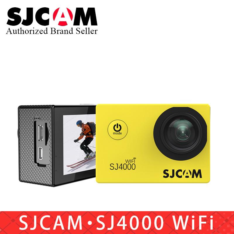 Máy ảnh hành động SJCAM SJ4000 WiFi gốc 2.0 inch màn hình LCD 2K 30fps góc 170 độ lặn 30m Máy quay phim chống thấm nước DV