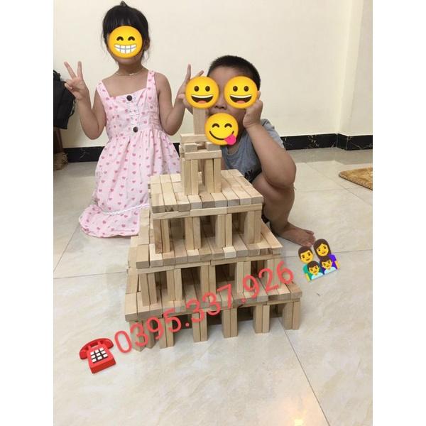 Combo 150 thanh rút gỗ#xếp gỗ#domino#jenga#gỗ bạch dương