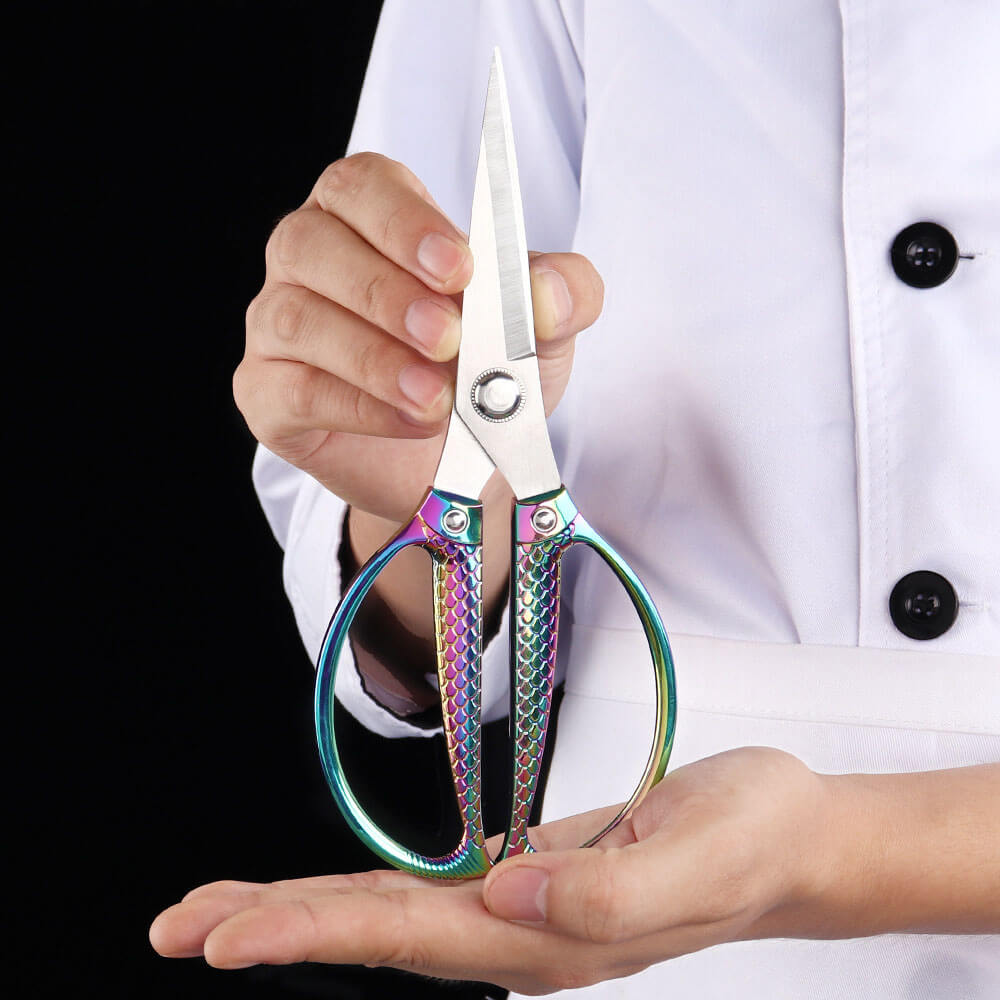 Kéo hợp kim TITAN Double Fish Pattern MÃ DT163