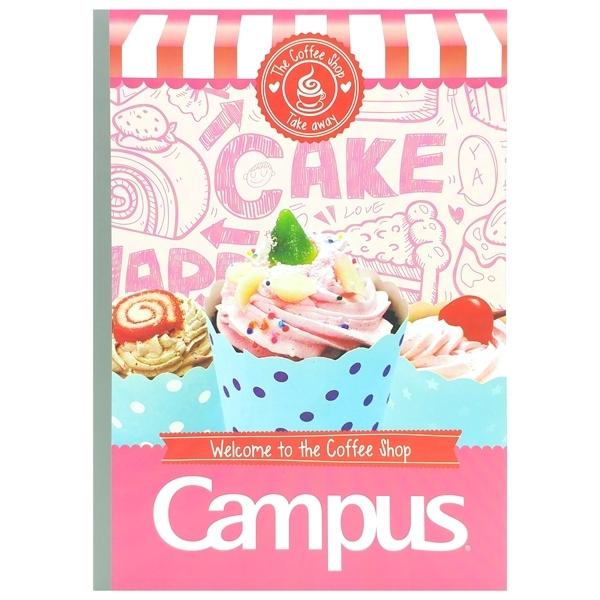 Combo 5 Tập Coffee Shop - B5 Kẻ Ngang Có Chấm 80 Trang ĐL 60g/m2 - Campus NB-BCOF80 (Mẫu Màu Giao Ngẫu Nhiên)