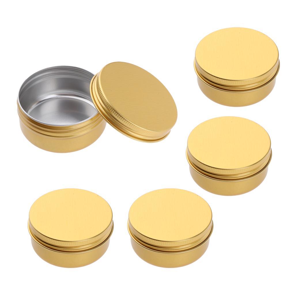 10x Empty Cosmetic Cream Lotion Jar Pot Aluminum Case Tins for Travel 100ml