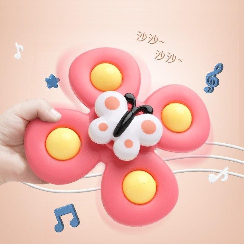 Đồ chơi con quay spinner vui nhộn, con quay spinner gồm 3 hình côn trùng dễ thương, quà cho bé