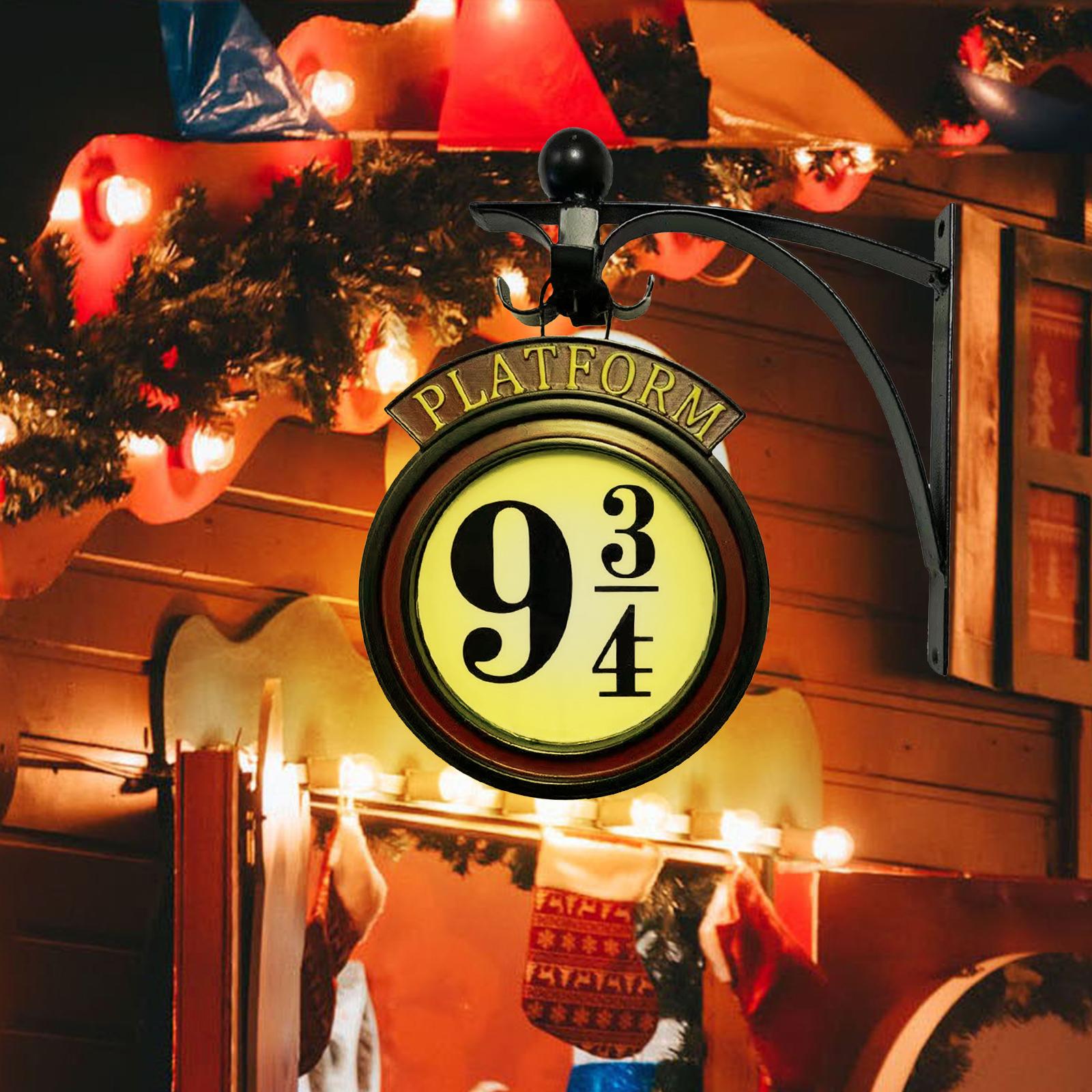 Đèn LED tường phong cách retro sân ga 9 3/4 cho phòng ngủ