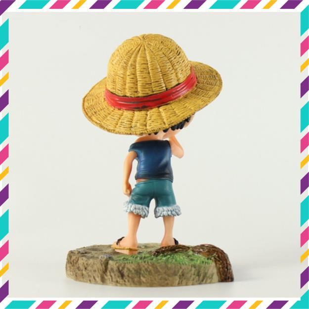 Mô hình One Piece Luffy Mũ Rơm Hồi Nhỏ, Hàng Cao Cấp,Cao 14cm - Tượng Figure Monkey D.Luffy Vua Hải Tặc