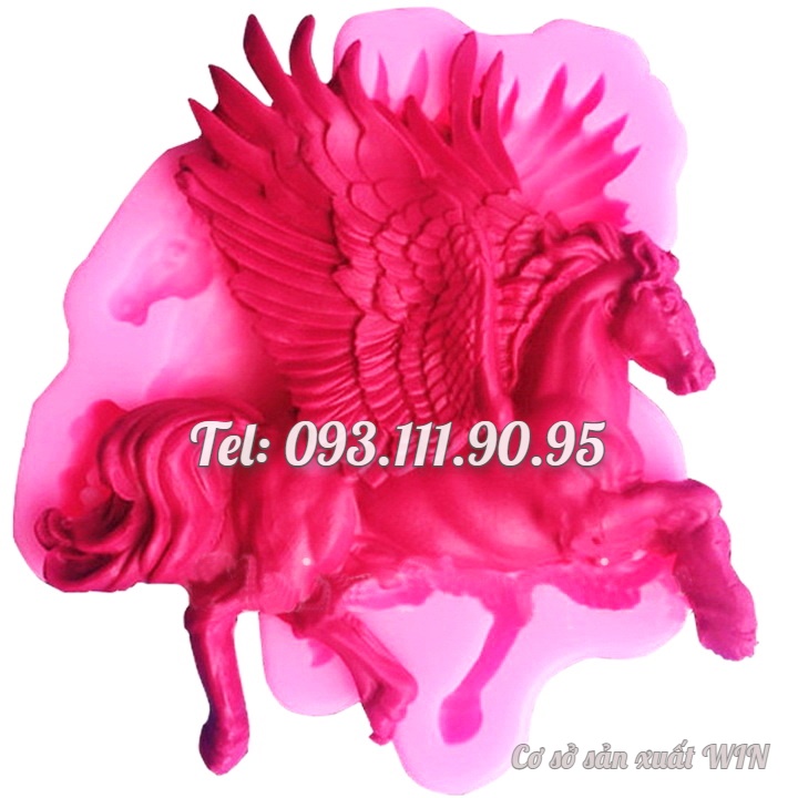 Khuôn rau câu silicon ngựa bay – Mã số 1691