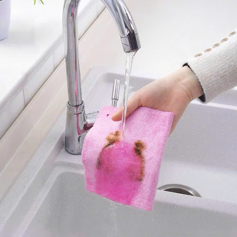 Bộ 3 Khăn Lau Xơ Dừa Thấm Hút Nhanh, Dùng Cho Bếp và Nhà Tắm - HÀNG CHÍNH HÃNG MINIIN