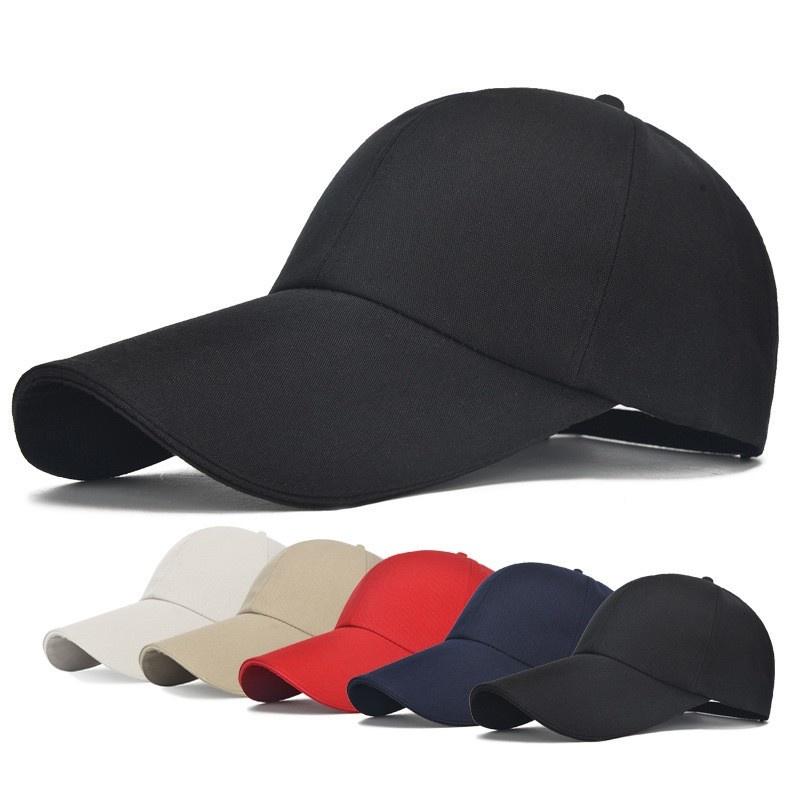 Unisex dài vành mũ bóng chày bố bóng chày cotton có thể điều chỉnh mũ chống nắng lớn chống lại dây đeo có thể điều chỉnh cho các môn thể thao ngoài trời Color: C08