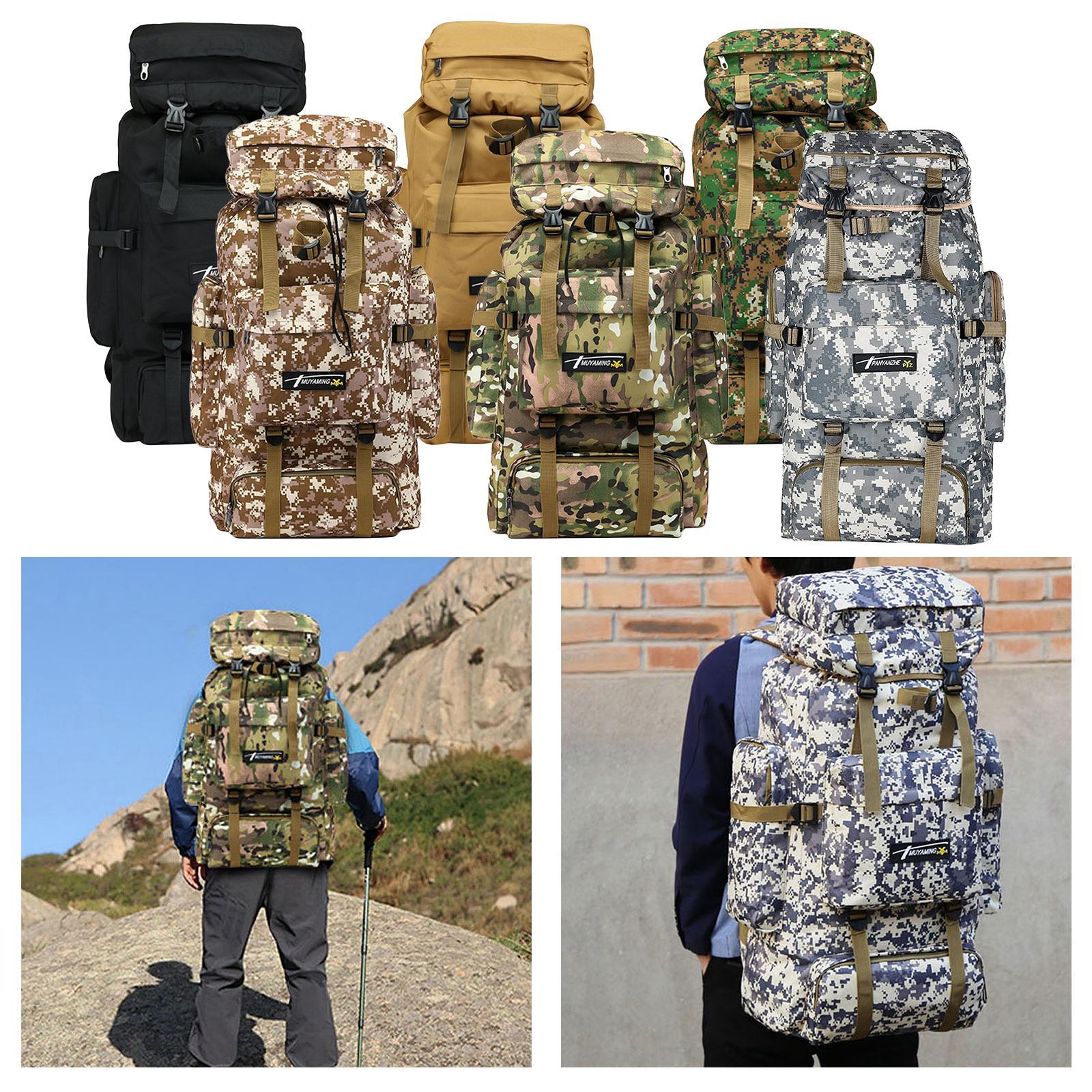 Waterproof Backpack Hiking 70L Rucksack Trekking