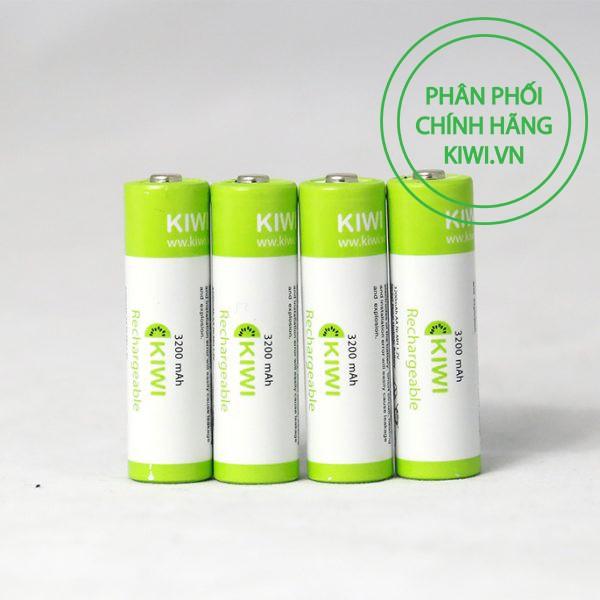 Pin sạc Kiwi Ni-MH AA vỉ 4 viên 2800 - 3200mAh Rechargeable