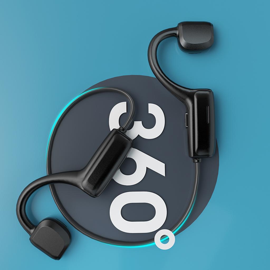 Wireless Bluetooth Bone Conduction Headset Waterproof Headphone Sports Earphone