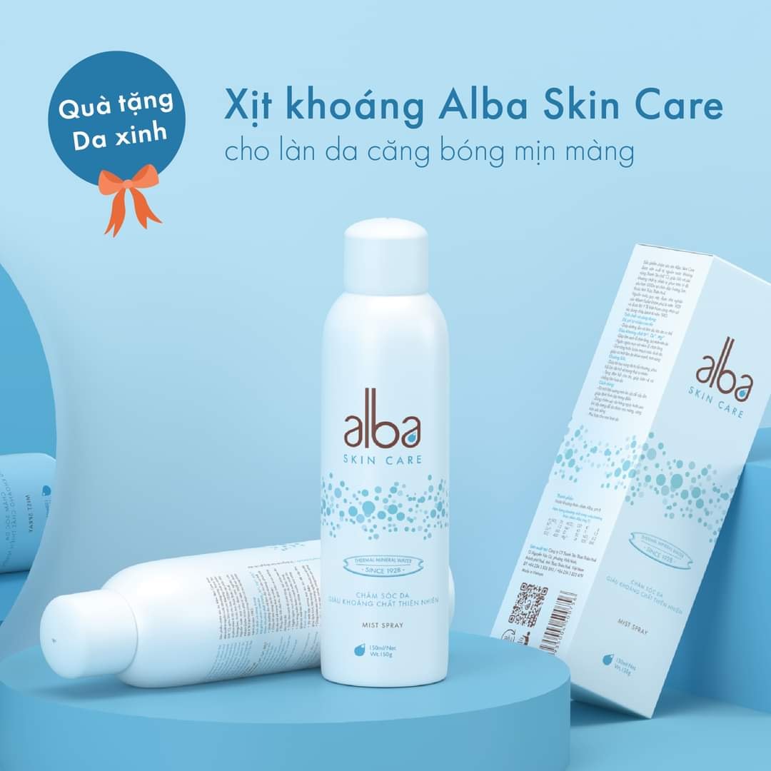 Xịt khoáng Alba Skin Care chống lão hóa dưỡng ẩm dành cho da khô