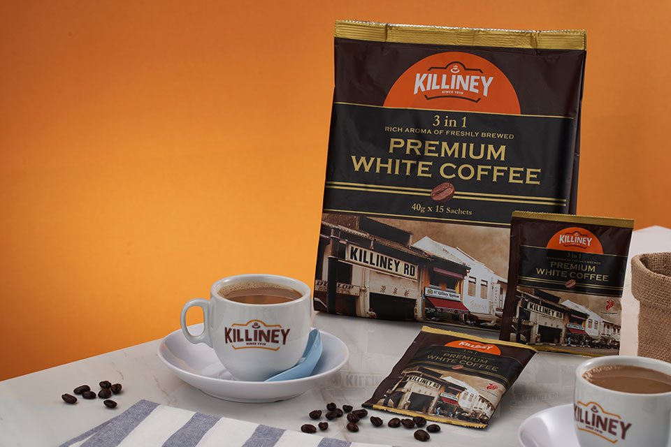 Combo 2 Túi Cà Phê Trắng Kem Sữa Hòa Tan 3-In-1 Cao Cấp Killiney 3-In-1 Premium White Coffee - (2 Túi X 15 Gói)