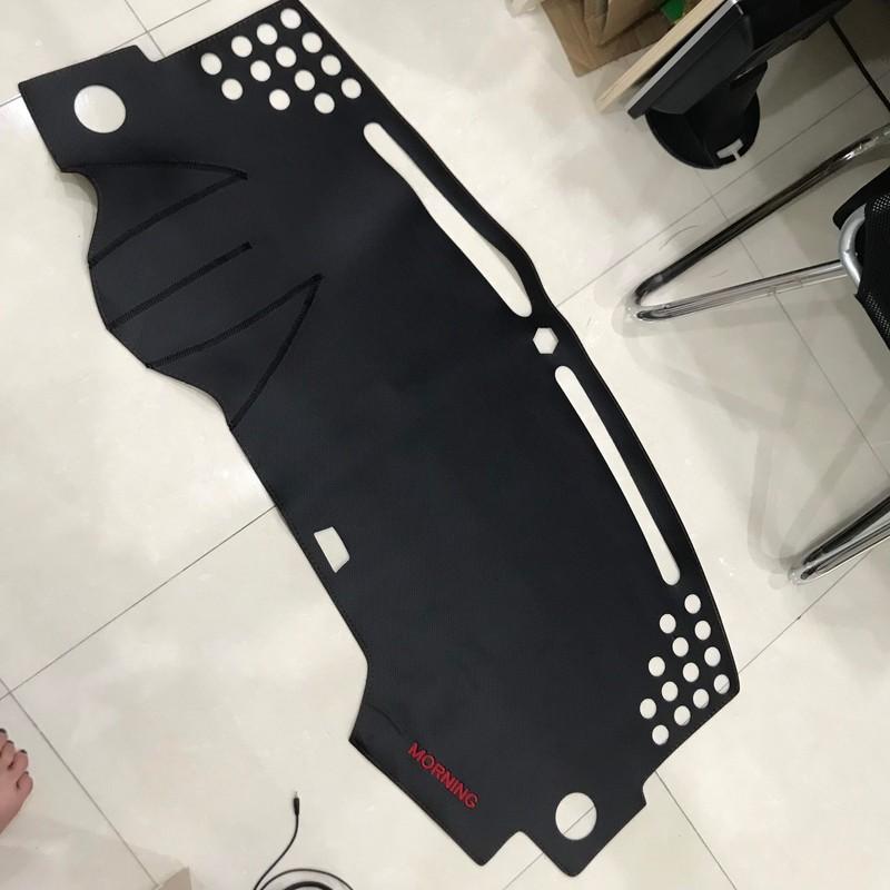 Thảm Taplo Da Carbon Dành Cho Xe Morning cao cấp chống trượt đời 2012 đến 2019