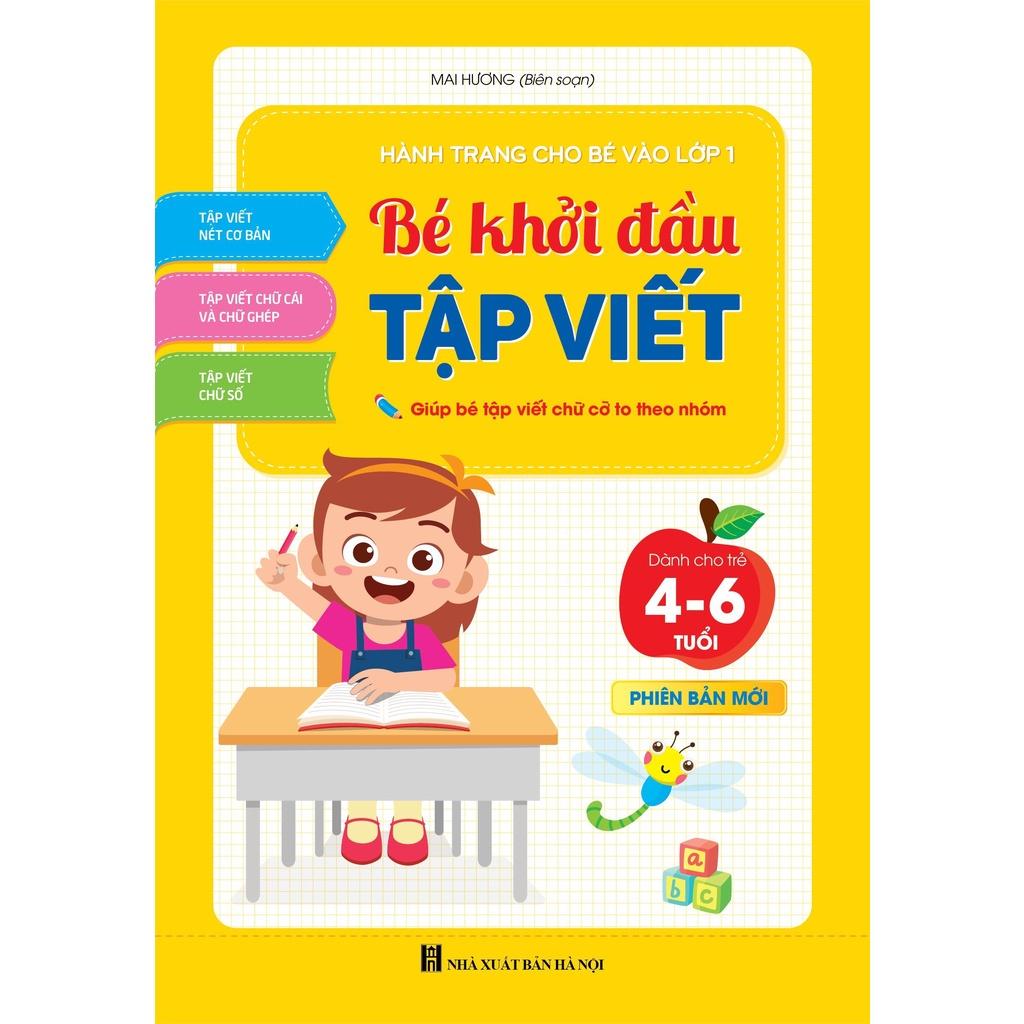 Combo Tập Đánh Vần &amp; Bé Khởi Đầu Tập Viết 4-6 Tuổi (Tặng Thẻ Chữ Cái)