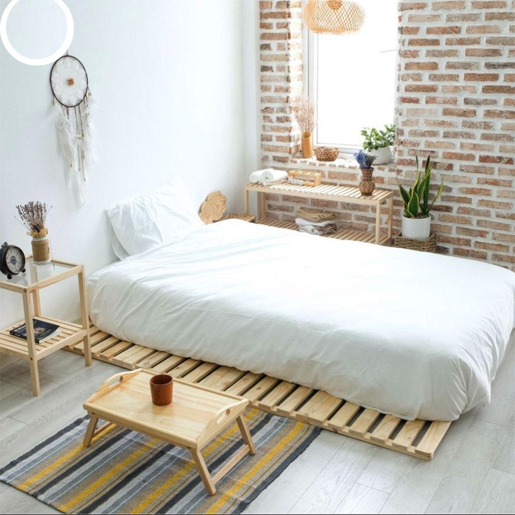 Giường gấp thông minh bằng gỗ thông,giường pallet gập gọn nhiều kích thước