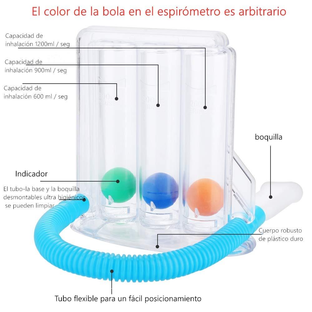 3-quả bóng sâu Thở tập thể dục Thiết bị đào tạo Khuyến nghị Máy đo nhịp điệu biểu mô Biểu đồ và phép đo Color: with box