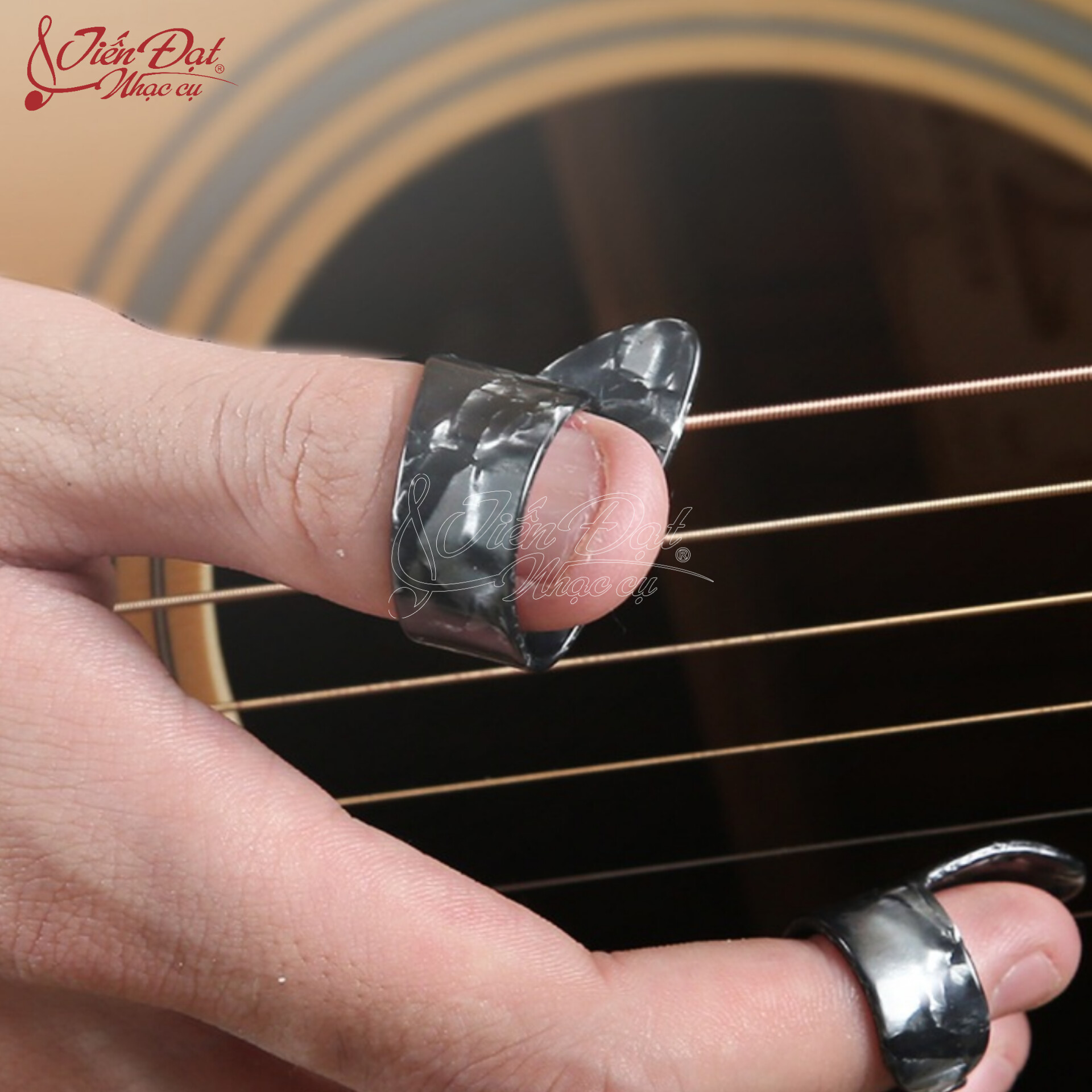 Móng Gảy Cho Ngón Cái Khi Chơi Guitar Sqoe BP-ZT-01, Fingerstyle, Giảm Đau Ngón Tay