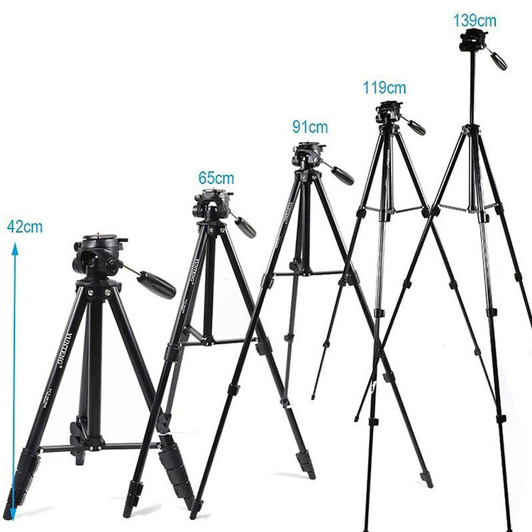 Tripod/ Chân đế dùng cho điện thoại và máy ảnh TTX-6218 - Có Remote chụp ảnh và túi đựng tiện lợi - Hàng chính hãng