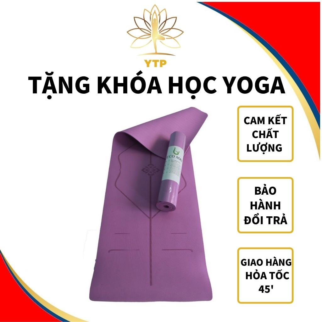 Thảm Tập Yoga Chống Trượt Cao Cấp L1LYPRO5M Cao Su 100%, Thấm Hút Mồ Hôi Tốt, Tặng Túi Thảm Sịn