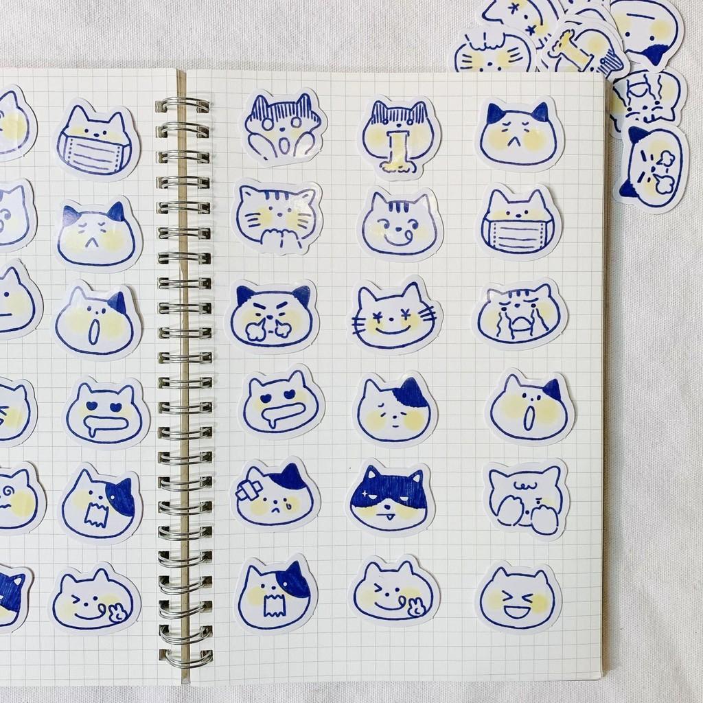 Túi Sticker Biệt Đội Dễ Thương hình thú - Set 40 Hình Dán Động vật