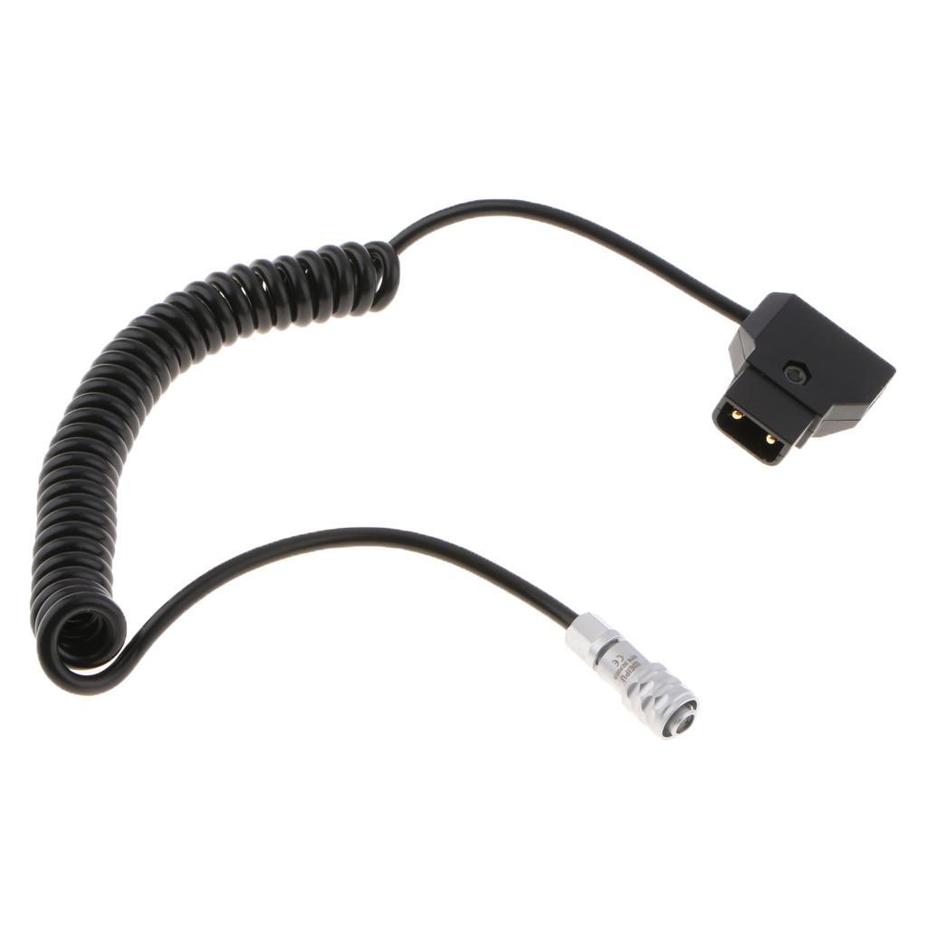 D-Tap Power Cable for Blackmagic Cinema Camera 4k Coiled+Straight1.5m