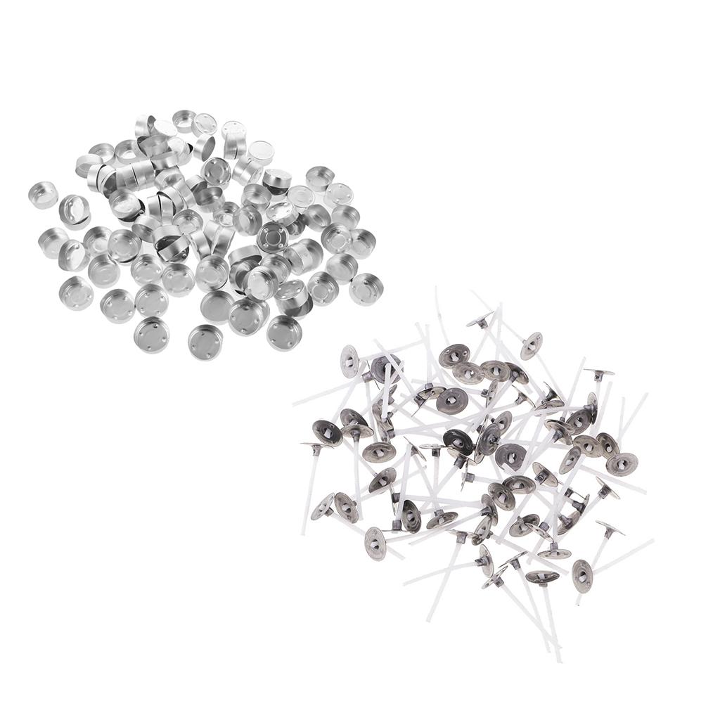 200 Chiếc Thẳng Mặt Kim Loại Trường Hợp Đèn Giữ/Ly//Hộp Đựng Và Bông Nến bấc Nến Tealight Làm Đồ Thủ Công Dụng C