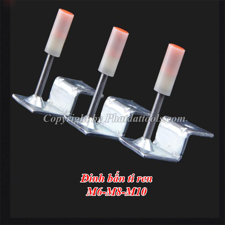 Đinh - Tắc kê cho máy bắn ti trần M6-M8-M10, Hộp 100 cái